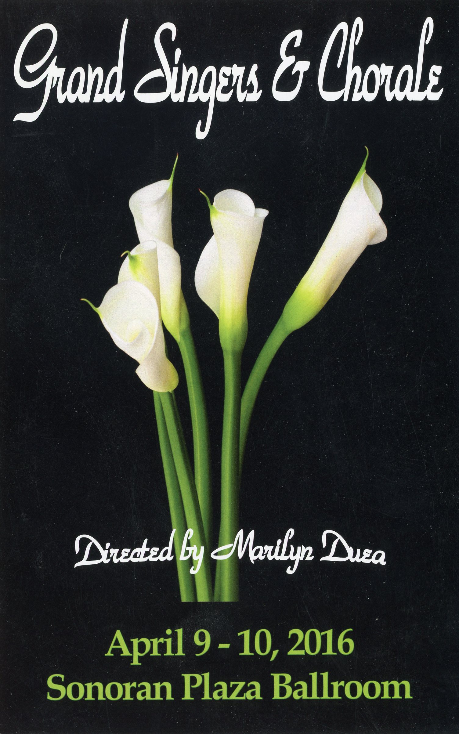 Grand Singers Chorale program