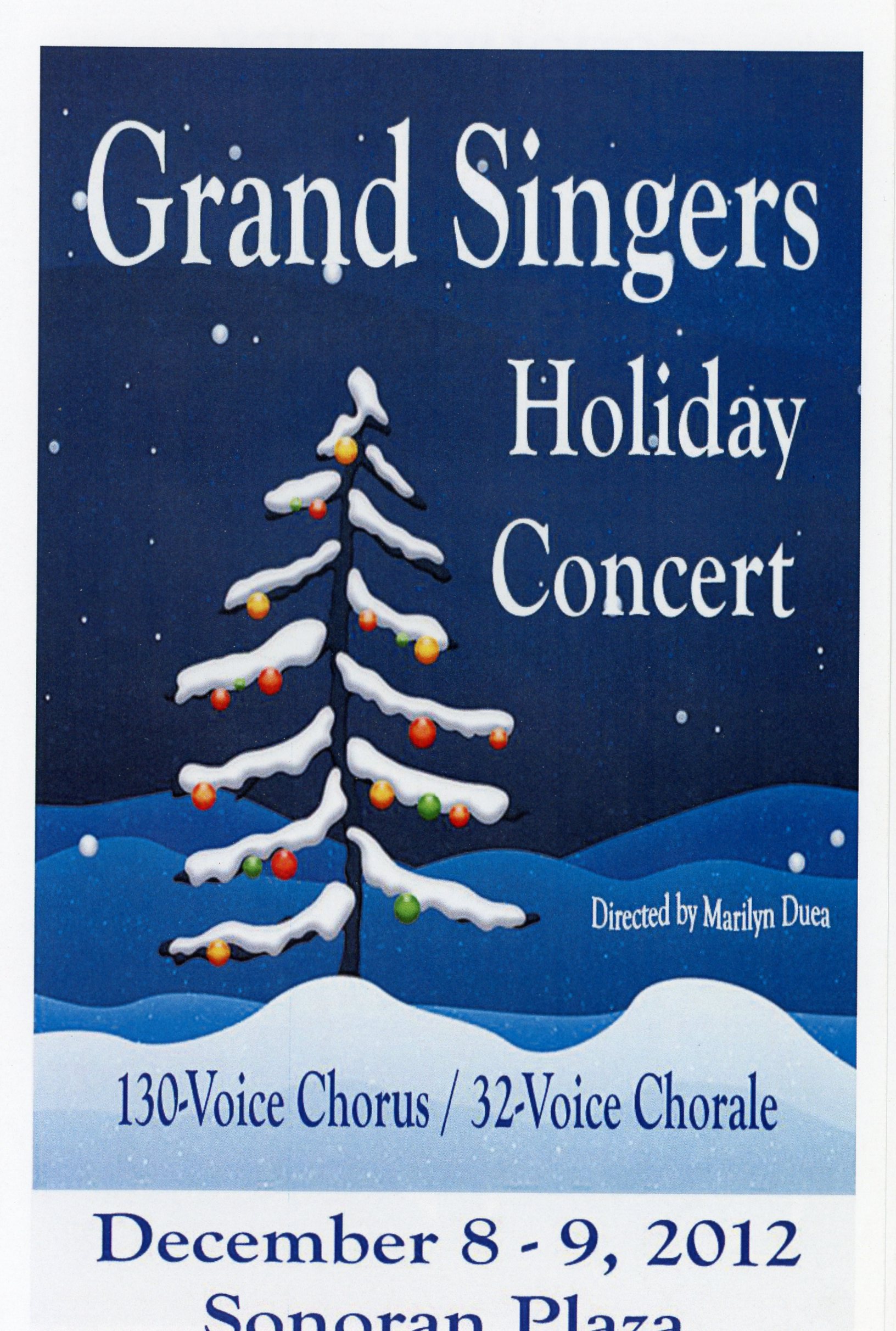 Holiday Concert program